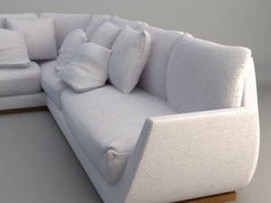 corner sofa 2 Modèle 3D