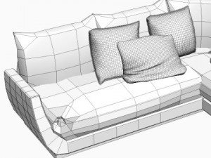 corner sofa 2 Modèle 3D