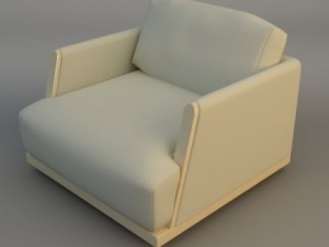 sofa and armchair 3D मॉडल