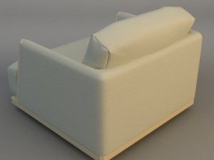 sofa and armchair 3D मॉडल