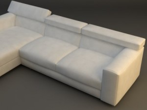 corner sofa Model 3D