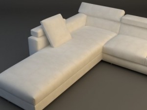 corner sofa Model 3D