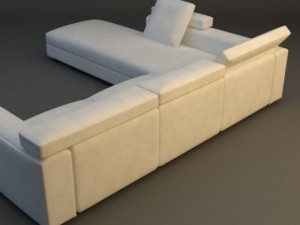 corner sofa Model 3D