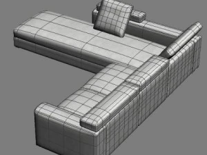 corner sofa 3D Model