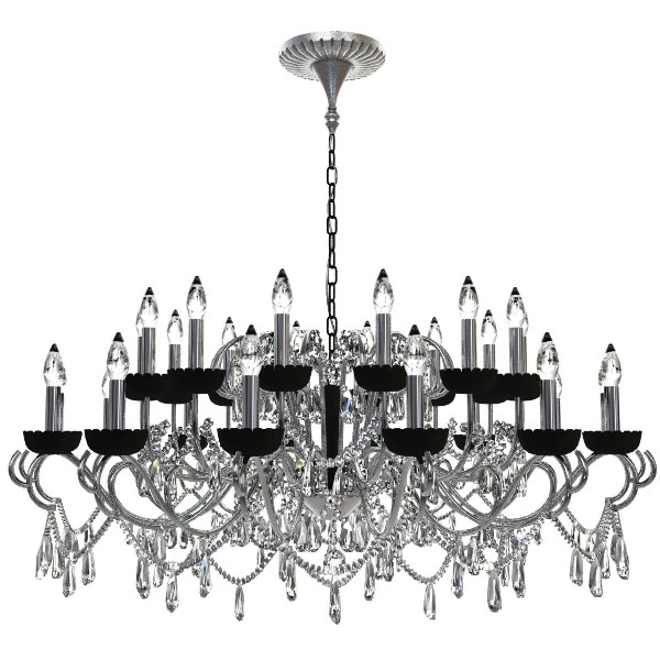detailed beaded chandelier 3D Model .c4d .max .obj .3ds .fbx .stl .blend 