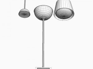 contemporary lamps set 3D 模型