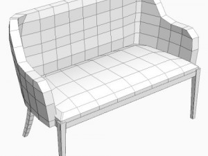 decor divan tuscany pienza baxter italy 3D Model