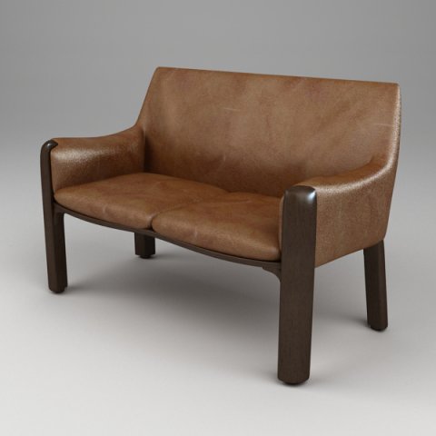 photorealistic upholstered bench 3D मॉडल .c4d .max .obj .3ds .fbx .stl .blend