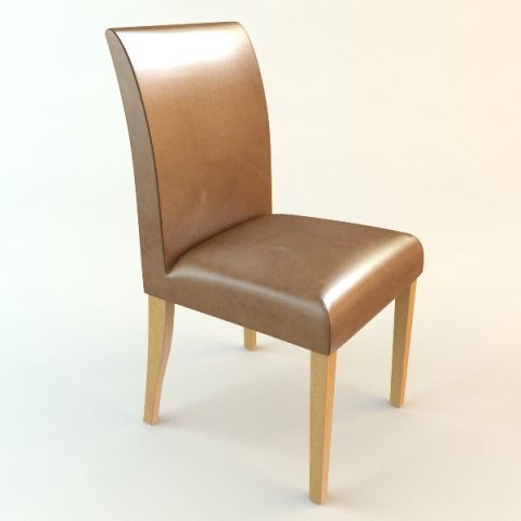 dining room side chair 3D Model .c4d .max .obj .3ds .fbx .stl .blend 