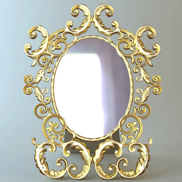 table mirror 3D Model .c4d .max .obj .3ds .fbx .stl .blend