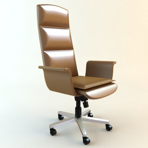 office armchair 3D Model .c4d .max .obj .3ds .fbx .stl .blend 