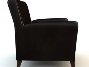 black armchair 3D Model