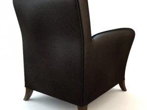 black armchair 3D Model