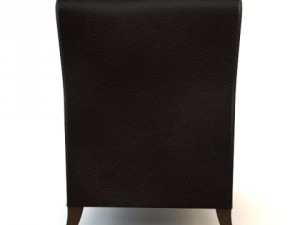 black armchair 3D 모델