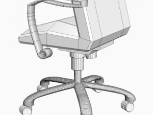 office armchair 2 3D Model
