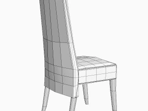 high back side chair 3D Model