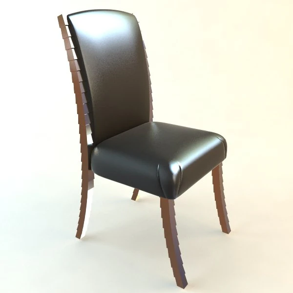 side chair 3D Model .c4d .max .obj .3ds .fbx .stl .blend