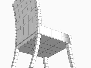 side chair 3D 模型