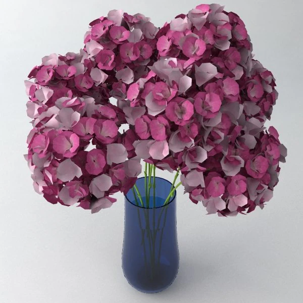 bouquet in vase 2 3D Model .c4d .max .obj .3ds .fbx .stl .blend 
