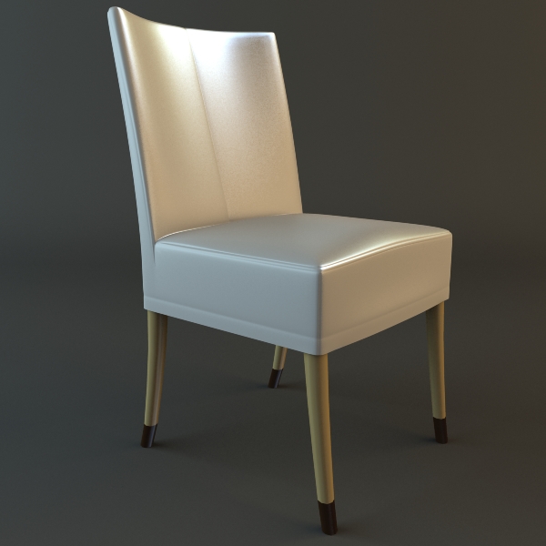 side chair 3D Model .c4d .max .obj .3ds .fbx .stl .blend 
