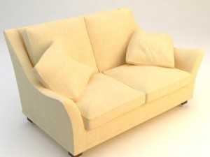 2 seater sofa 3D 模型