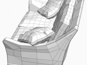 2 seater sofa 3D Model
