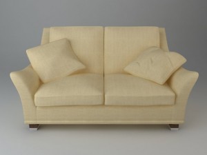 2 seater sofa 3D मॉडल