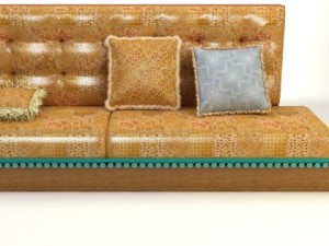 turkish hookah sofa 3Dモデル