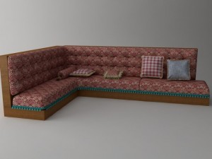 turkish hookah sofa 3Dモデル