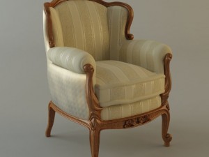 antique armchair 3D Model