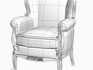 antique armchair 3D Model