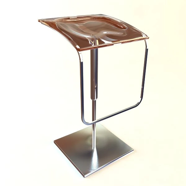 contemporary bar stool 3D Model .c4d .max .obj .3ds .fbx .stl .blend 