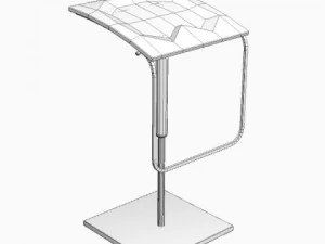 contemporary bar stool 3D Model