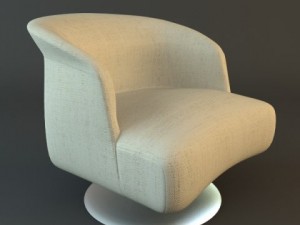contemporary armchair 3D Model