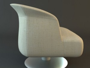 contemporary armchair 3D 模型