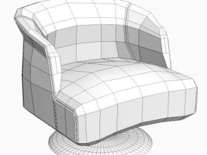 contemporary armchair 3D Model