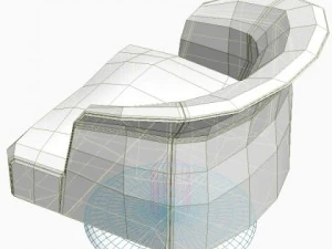 contemporary armchair 3D Model