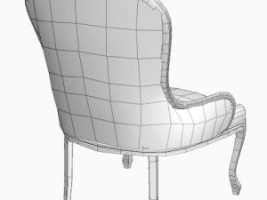 classical antique armchair 3D Model