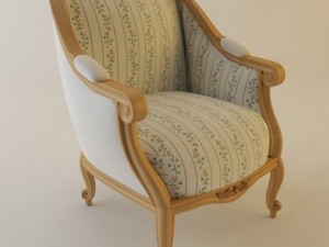antique armchair 3Dモデル