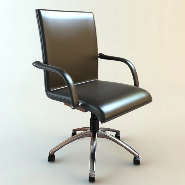 office armchair 3 3D Model .c4d .max .obj .3ds .fbx .stl .blend 