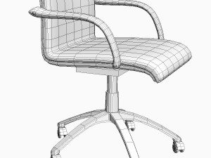 office armchair 3 3D Model