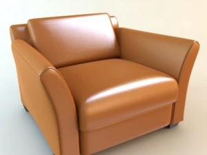 革張りのクラブチェア 3Dモデル