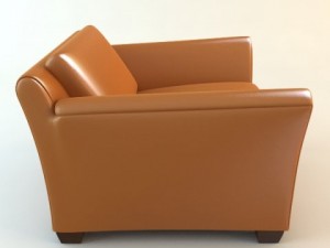leather club chair 3Dモデル
