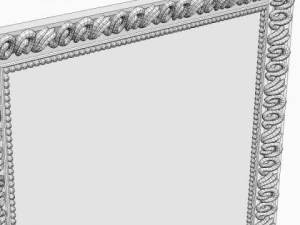 rectangular wall mirror 3D Model