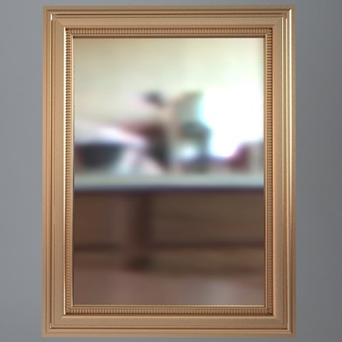 rectangular wall mirror Modello 3D .c4d .max .obj .3ds .fbx .stl .blend 