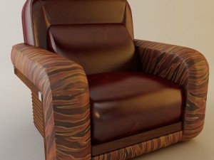 florence collection fire chair 3D 模型