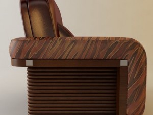 florence collection fire chair 3D 模型