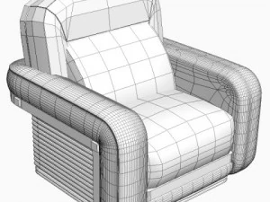 florence collection fire chair 3D Model