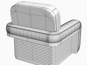 florence collection fire chair 3D Model