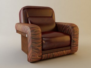 florence collection fire chair 3D 模型